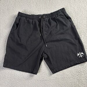 Violent Gentlemen Gym Shorts 7” Inseam Flag Logo Mens Large Athletic Drawstring